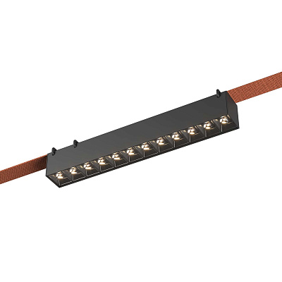 Св-к трек. Черный LED 1*12W 4000K 1 050Lm Ra90 24/40 IP20 L323xW40xH45 48V St Luce BAND / БЕНД ST455.446.12