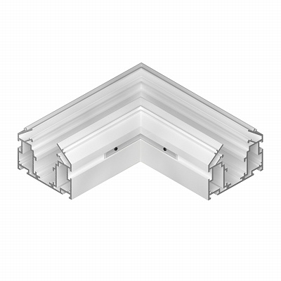 Соединитель для трека UNO под гарпун горизонтальный угловой Lightstar Uno Pro 509406 белый