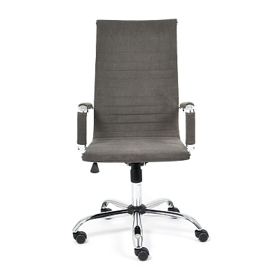 Кресло для руководителя URBAN флок серый