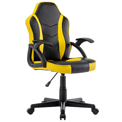 Кресло компьютерное BRABIX Shark GM-203 черный желтый