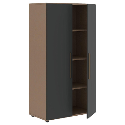 Шкаф с глухими средними дверьми Skyland ВЕЛИОН (VELION) VMCS 80.1 800х430х1517 Кобра / Яшма черный
