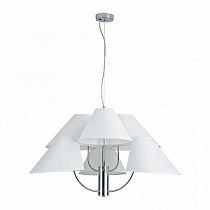 Подвесная люстра Arte Lamp RONDO хром, белый A4086LM-6CC