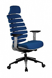 Кресло для персонала Riva Chair SHARK синий / серый пластик