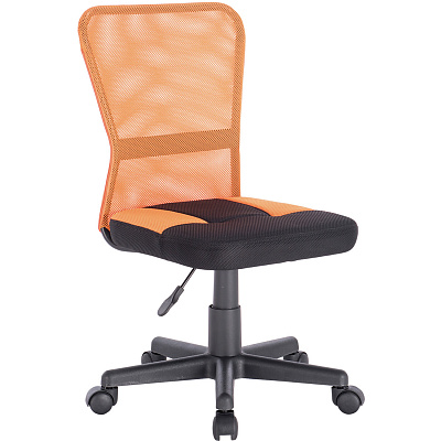 Кресло офисное компактное BRABIX Smart MG-313 Черный оранжевый