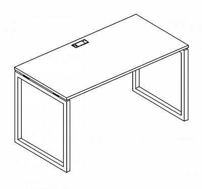 Стол письменный 180х70х75 на металлокаркасе QUATTRO А4 4 016