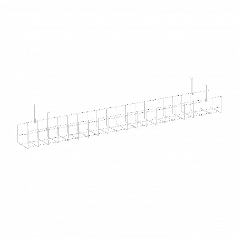 Кабель-канал сетчатый узкий 1005*131 Рива KK-S-100U Белый