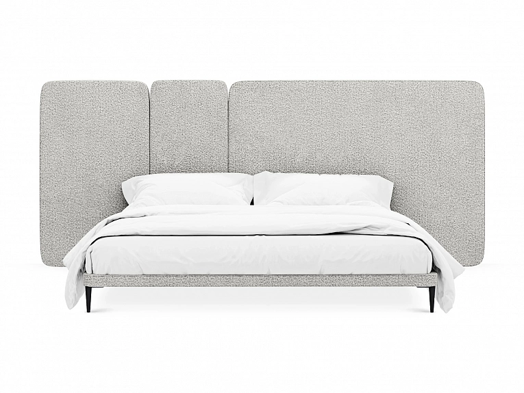 Кровать OgogoHome Licata 961589 светло-серый