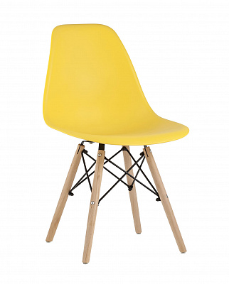 Комплект стульев Eames Style DSW желтый x4