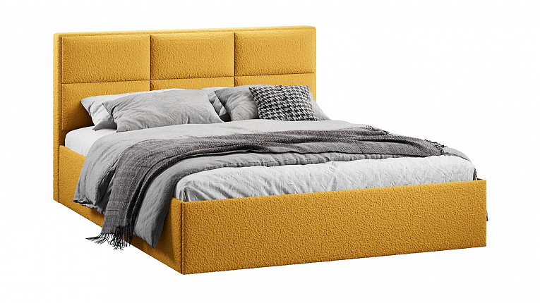 Кровать 140х200 c подъемным механизмом Стелла экомех Barni Curcuma Трия