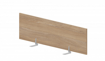 Экран фронтальный (меламин) 138x1,8x39см для стола bench Inspira (GDB) ЛДСП UMSFBE138OWAL светлый дуб / алюминий