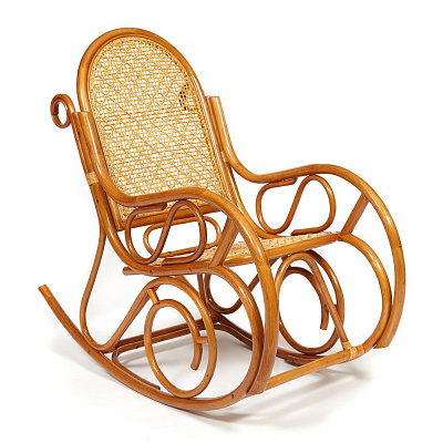 Кресло-качалка MILANO (разборная) без подушки коньяк