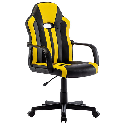 Кресло компьютерное BRABIX Stripe GM-202 черный желтый