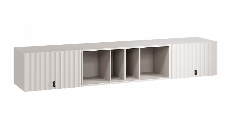 Шкаф настенный с полкой Тиффани Трия (2042) Кашемир / Кашемир матовый