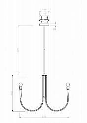 Люстра на штанге Freya Branches / Бранчес FR5253PL-06N