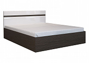 Двуспальная кровать с подъемным механизмом 160x200 НЕНСИ Белый глянец / Венге