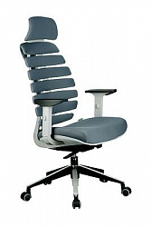 Кресло для персонала Riva Chair SHARK серый / серый пластик
