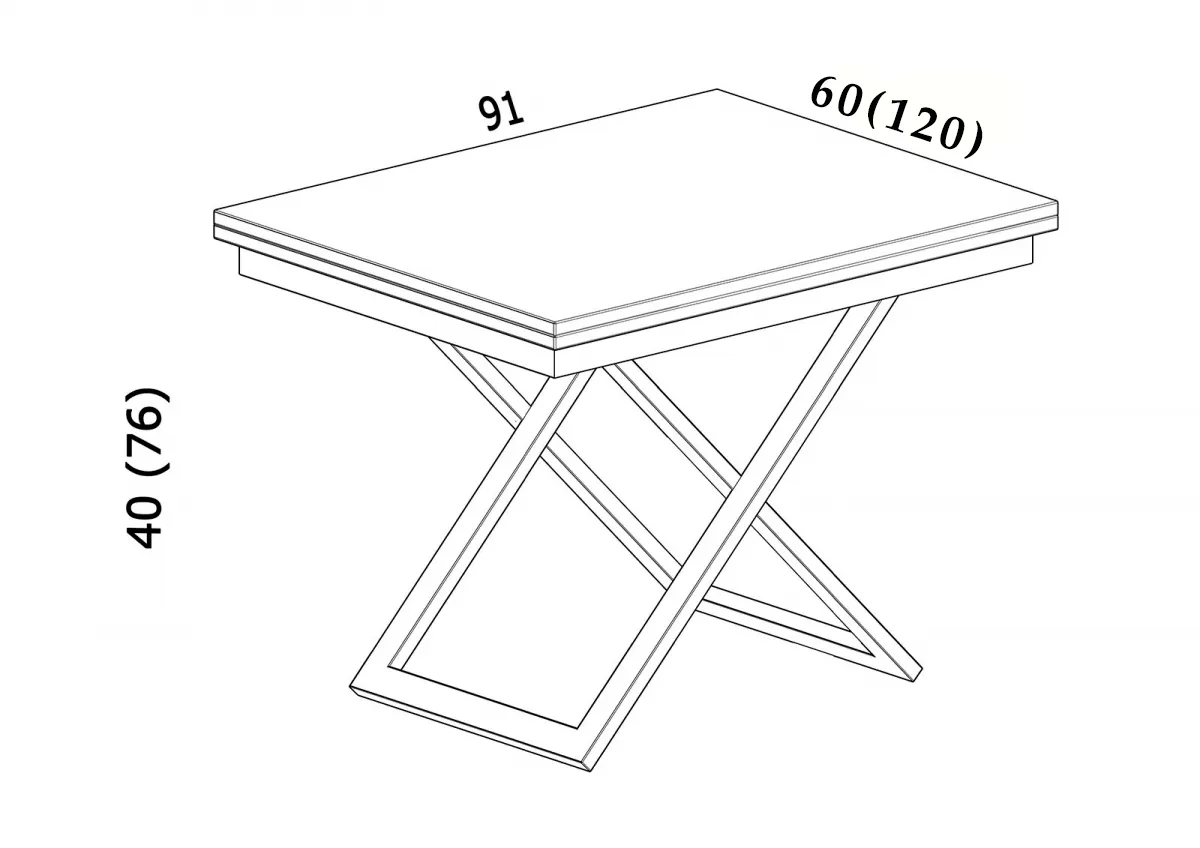 Стол-трансформер Accord венге серебро